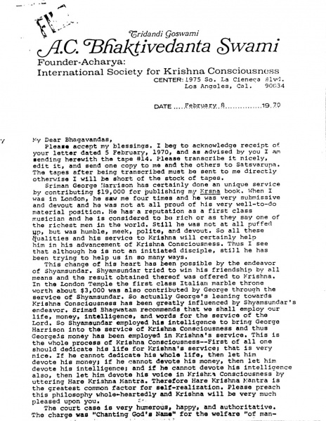 File:700208 - Letter to Bhagavandas 1.JPG