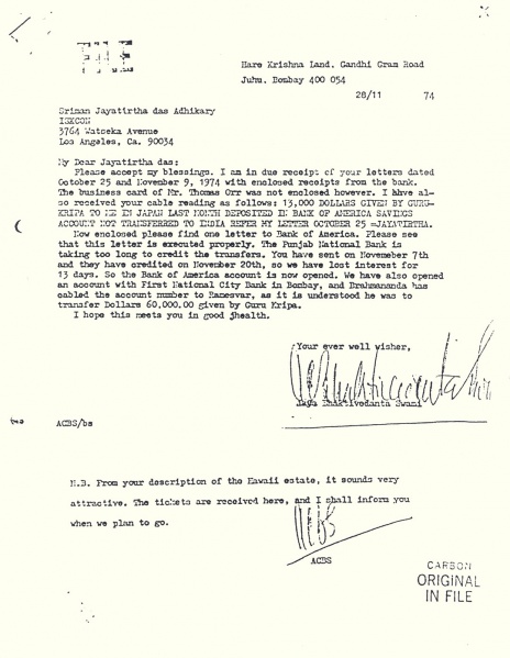 File:741128 - Letter to Jayatirtha.JPG