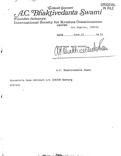 File:720622 - Letter to Hansadutta 2.JPG
