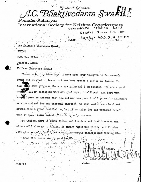 File:741101 - Letter to Chyavana.JPG