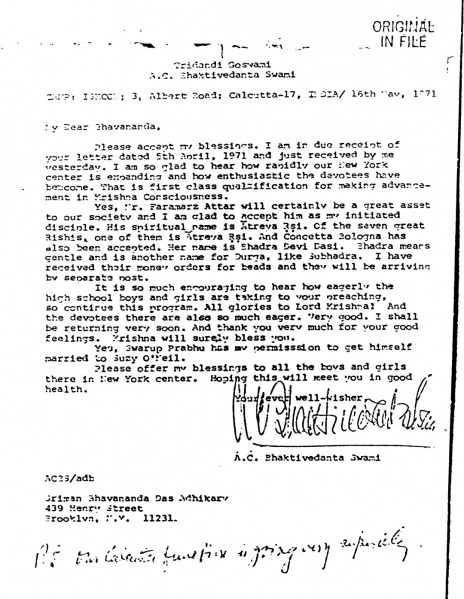 File:710516 - Letter to Bhavananda.JPG