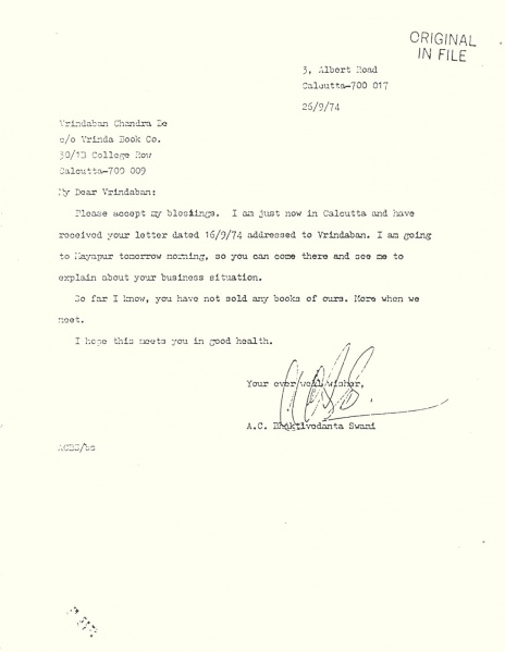 File:740926 - Letter to Vrindaban.JPG