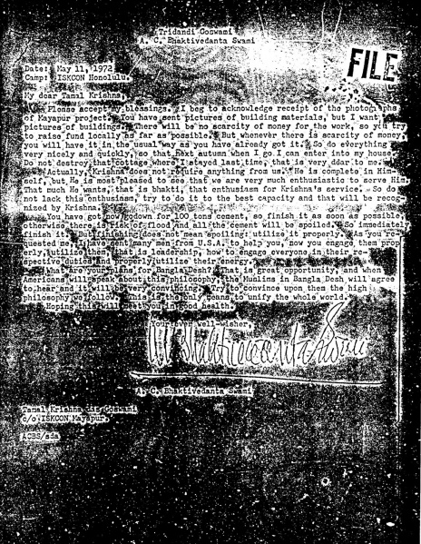 File:720511 - Letter to Tamal Krishna.JPG