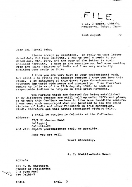 File:700821 - Letter to N.C. Chatterji.JPG