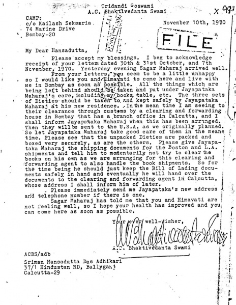File:701110 - Letter to Hansadutta.JPG