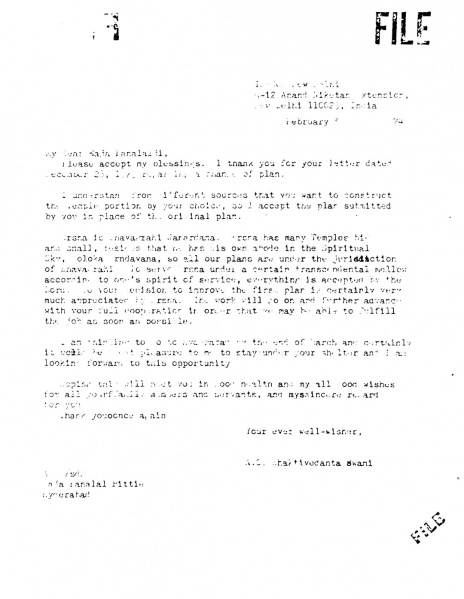 File:740205 - Letter to Baja Panalalj.JPG