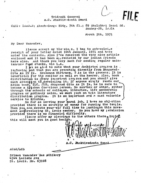 File:710305 - Letter to Vamandev.JPG
