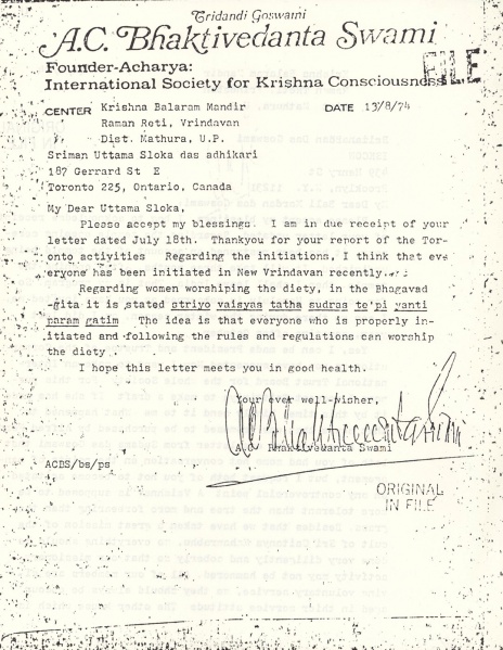 File:740813 - Letter to Uttama Sloka.JPG