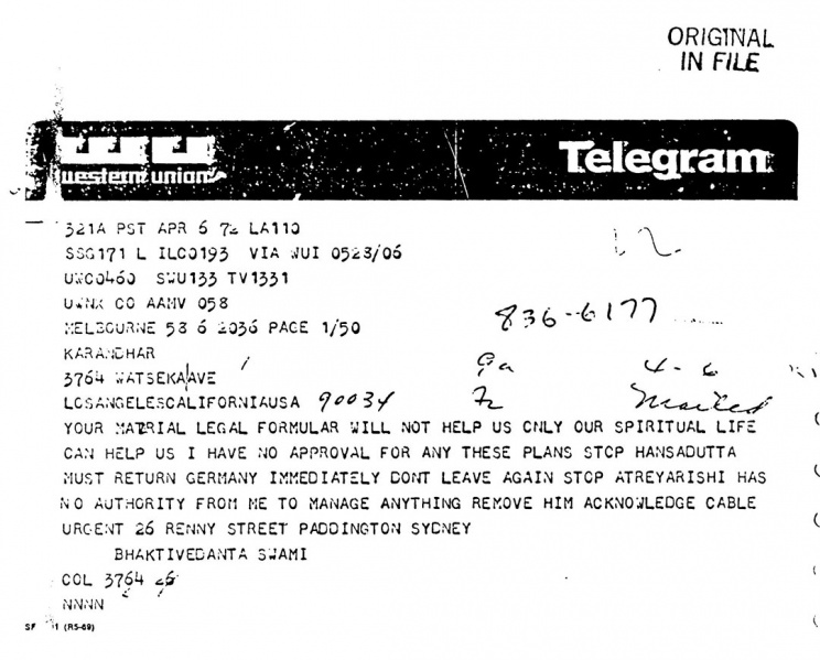 File:720406 - Telegram to Karandhar.JPG