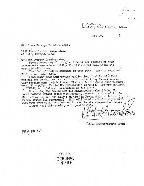 File:760520 - Letter to Svarupa Damodara.JPG