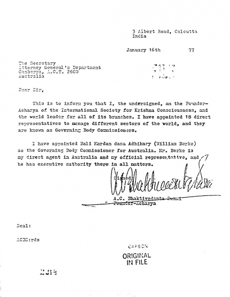 File:770116 - Letter to Secretary to Attorney General.JPG