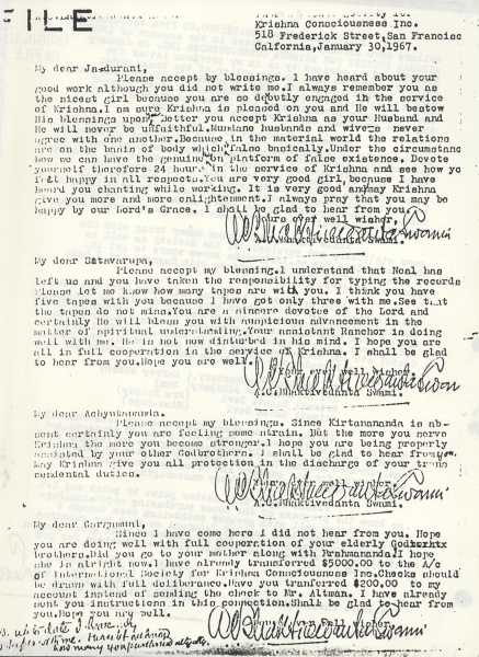 File:670130 - Letter to Jadurani Satsvarupa Achyutananda Gargamuni.JPG