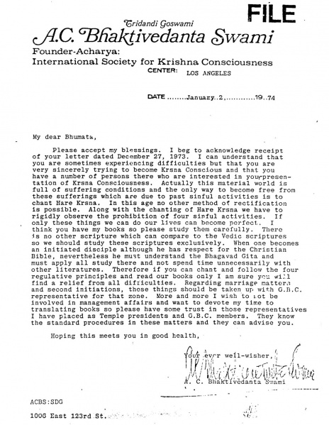 File:740102 - Letter to Bhumata.JPG