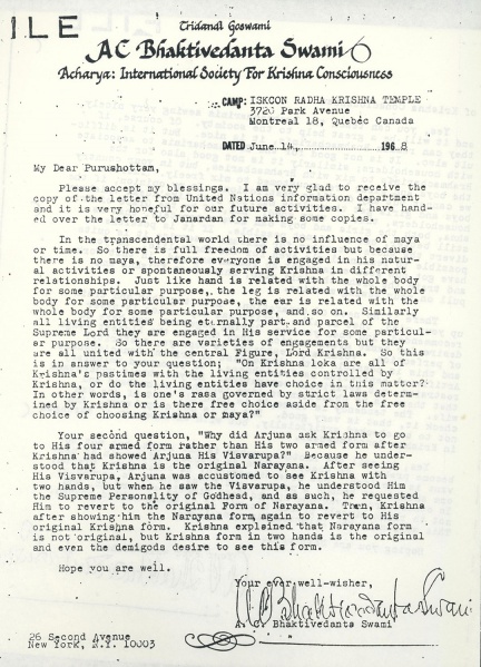 File:680614 - Letter to Purushottam.JPG