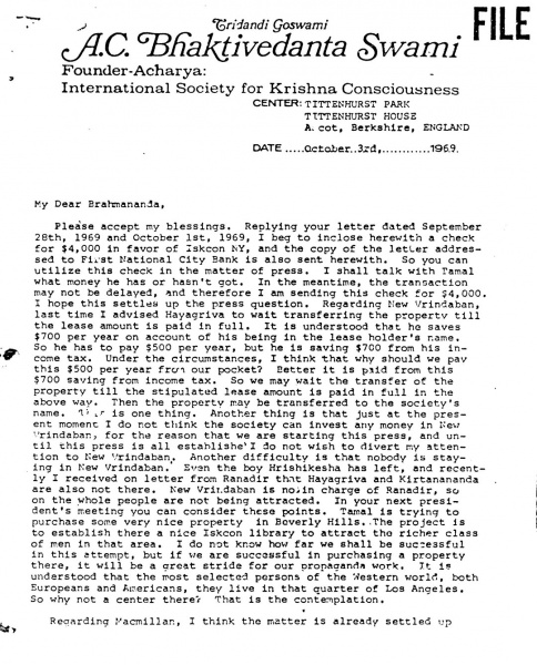 File:691003 - Letter to Brahmananda 1.JPG