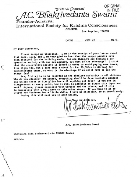 File:720628 - Letter to Chyavana.JPG