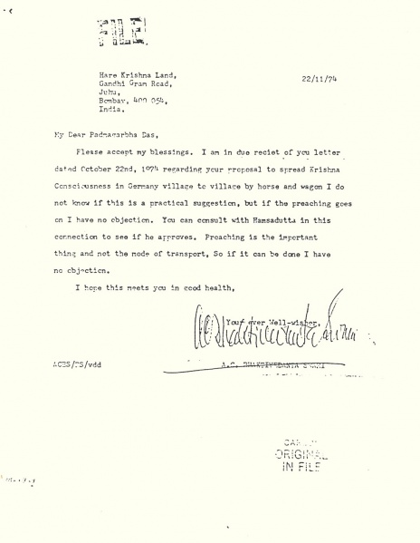 File:741122 - Letter to Padmagarbha.JPG