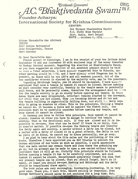 File:741001 - Letter to Hansadutta 1.JPG