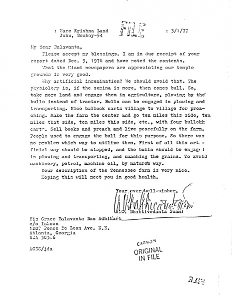 File:770103 - Letter to Balavanta.JPG