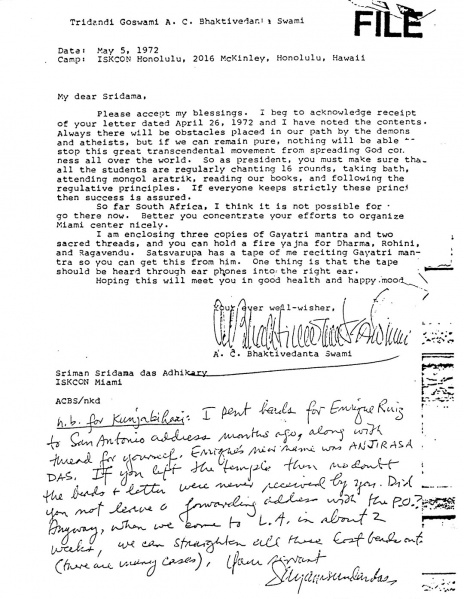 File:720505 - Letter to Sridama.JPG