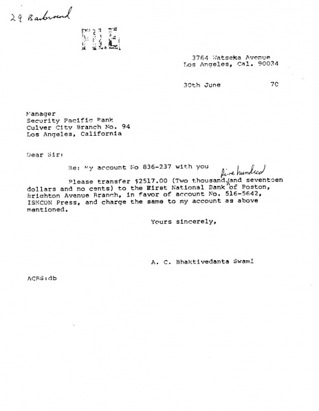 File:700630 - Letter to Manager - Security Pacific Bank.JPG