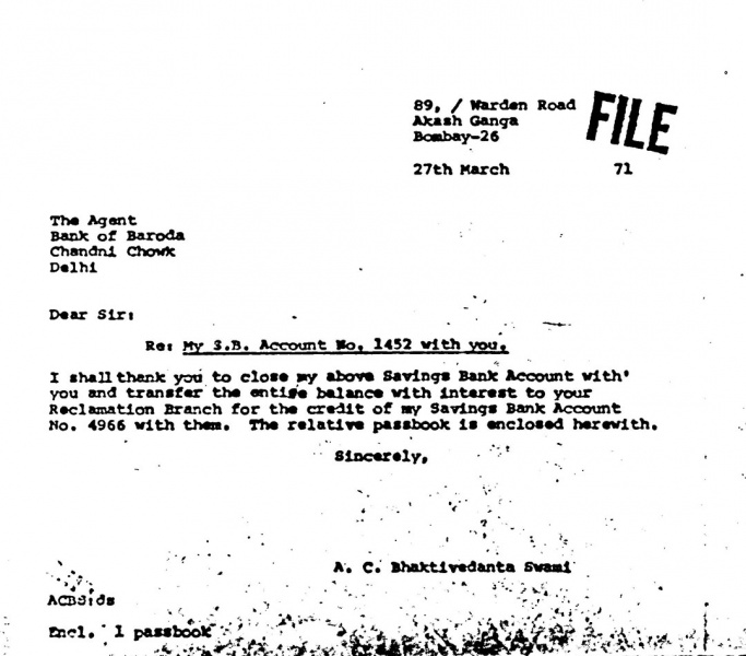 File:710327 - Letter to Agent - Bank of Baroda.JPG