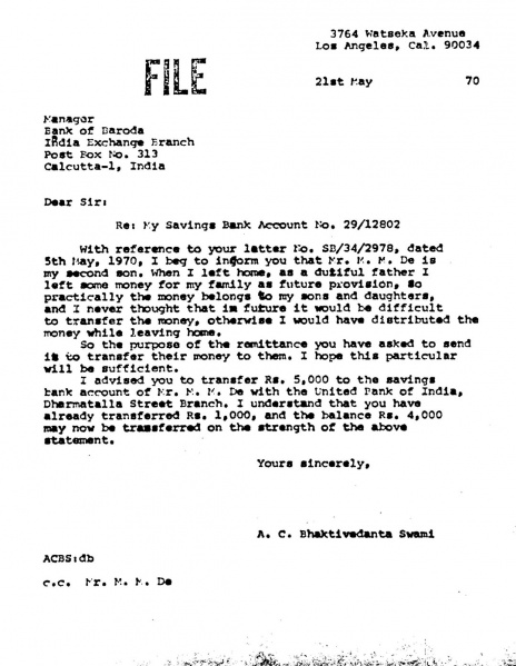 File:700521 - Letter to Manager - Bank of Baroda.JPG