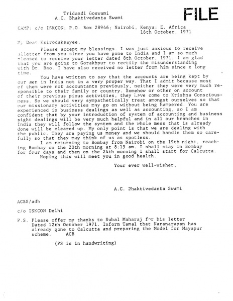 File:711016 - Letter to Ksirodaksayee.JPG