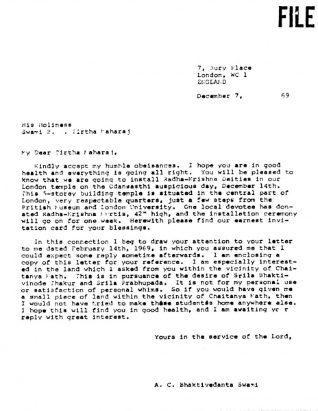 File:691207 - Letter to Tirtha Maharaj.JPG
