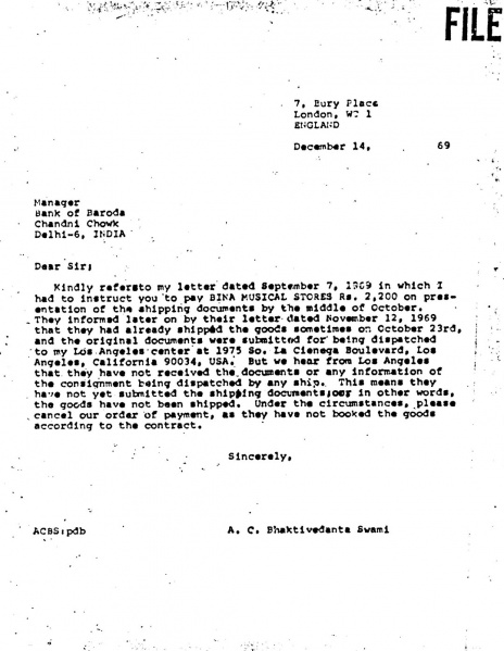 File:691214 - Letter to Manager - Bank of Baroda.JPG