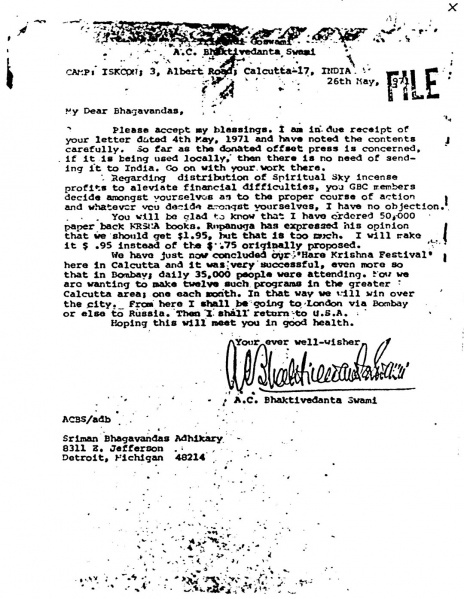 File:710526 - Letter to Bhagavandas.JPG