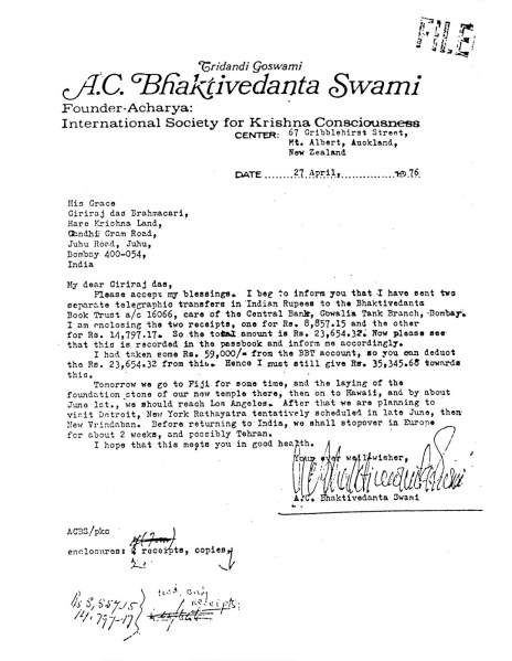 File:760427 - Letter to Giriraj.JPG