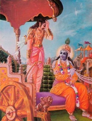 Krsna and Arjuna