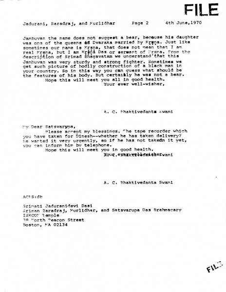 File:700604 - Letter to Jadurani Baradraj Muralidhar Satsvarupa 2.JPG